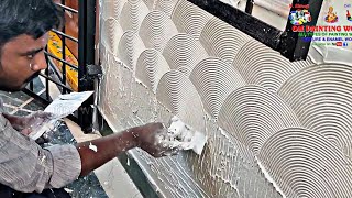 wall putty texture | wall painting ideas | wall designing