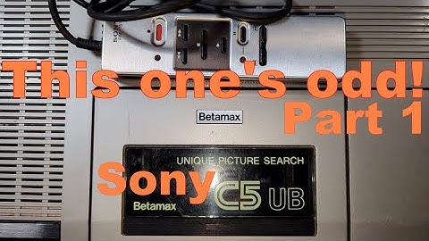 Sony Betamax SL-C5 - This one