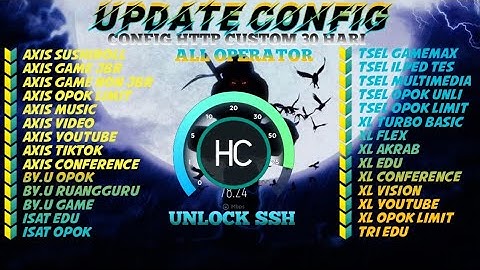 UPDATE CONFIG HC 30 HARI ALL OPERATOR AXIS XL TSEL BY.U ISAT TRI