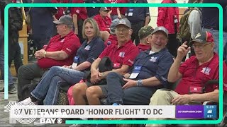 87 veterans board 'honor flight' to Washington DC