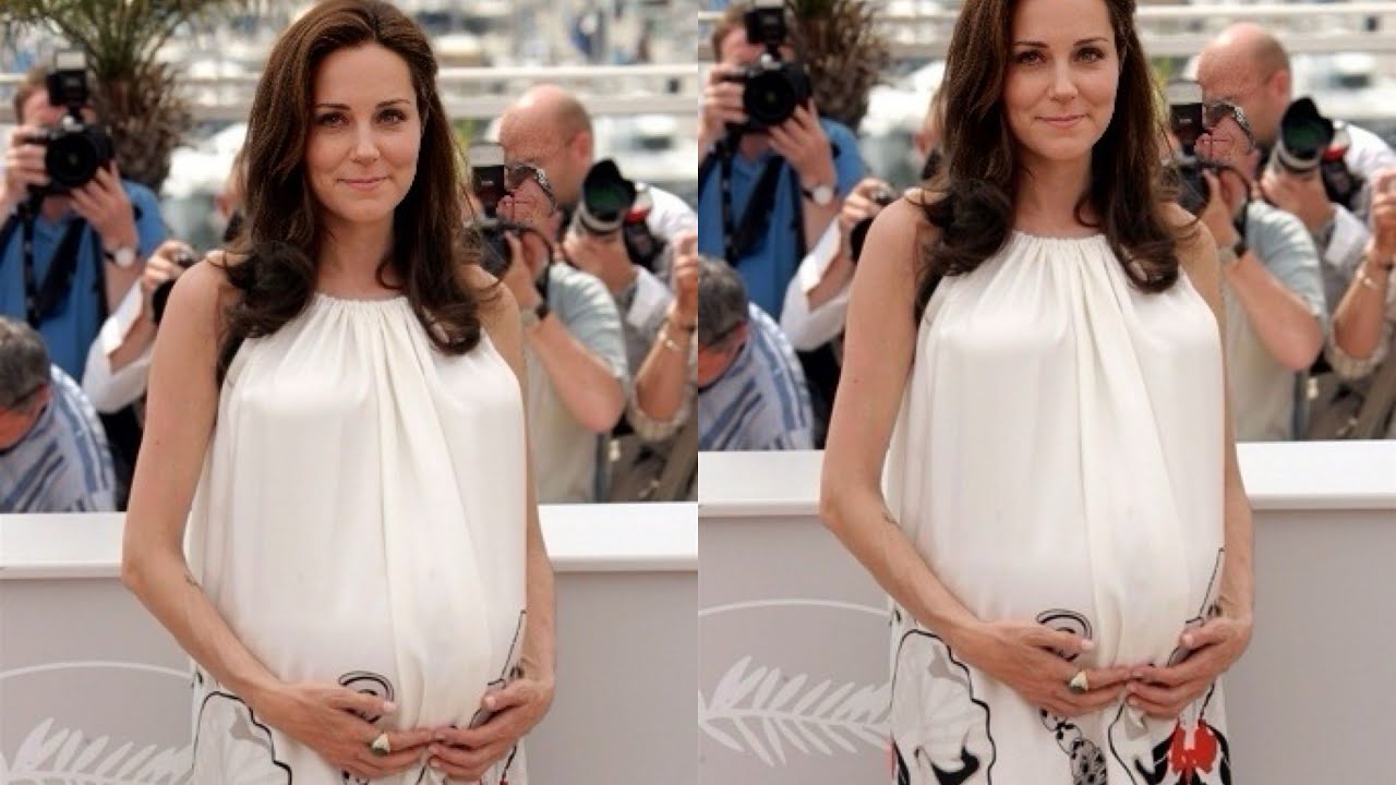 Looking Back at Princess Kate Maternity outfit She exuded radiance in a custom-designed green coat .