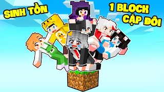 SAMMY PHÁT KHÓC KHI SINH TỒN 1 BLOCK CẶP ĐÔI TRONG MINECRAFT