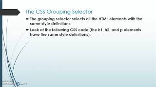 CSS Selectors-Universal Selector,Grouping Selector