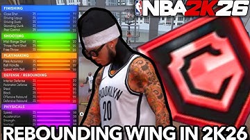 RECREATING THE 2K20 6’9 “REBOUNDING WING” BUILD NBA 2K26 (BEST 2s BIG MAN)
