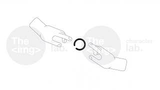 Famous Hands reaching to touch bw loading bar circle animation Profile