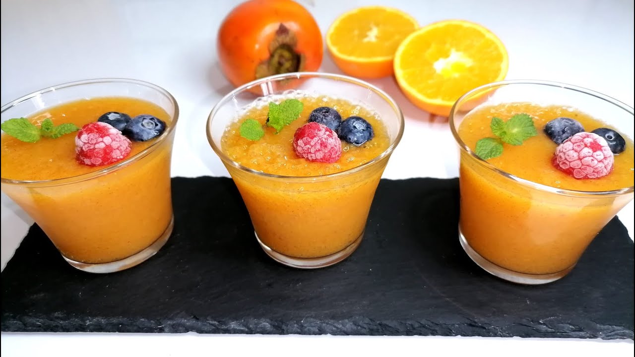 Dessert au Kaki super simple et savoureux avec que 2 ingredients seulement