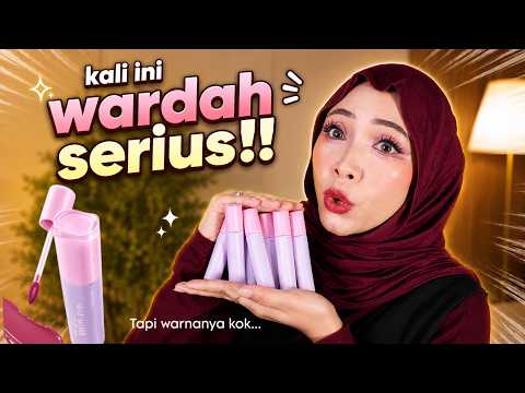 MY LIPS LOOK SO BLURRED!! Swatching the NEW Wardah Blur Ink Lip Plush!! Velvet texture but moistu...