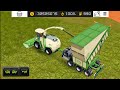 Fs 18 Multiplayer Gameplay Using Krone Harvester &amp; Grass Cutting - Make Bales ! Fs18 Timelapse #fs18