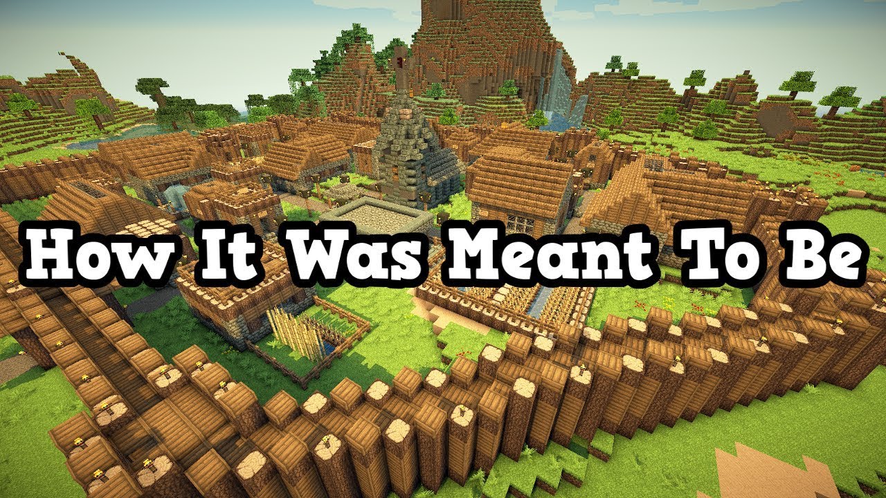 Minecraft - This Is How Villages Were MEANT To Be - YouTube