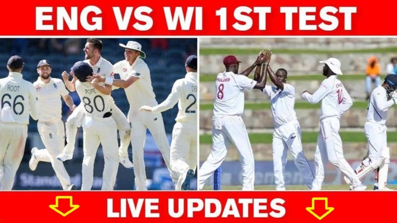 Live: ENG vs WI 1st Test Day 3  Live Scores and Commentary  2020 