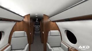 Glf650 By Akd Studio - Cabin Walk-Through