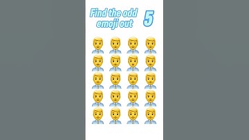 Can you find the different emoji? #18 #findtheoddemojiout