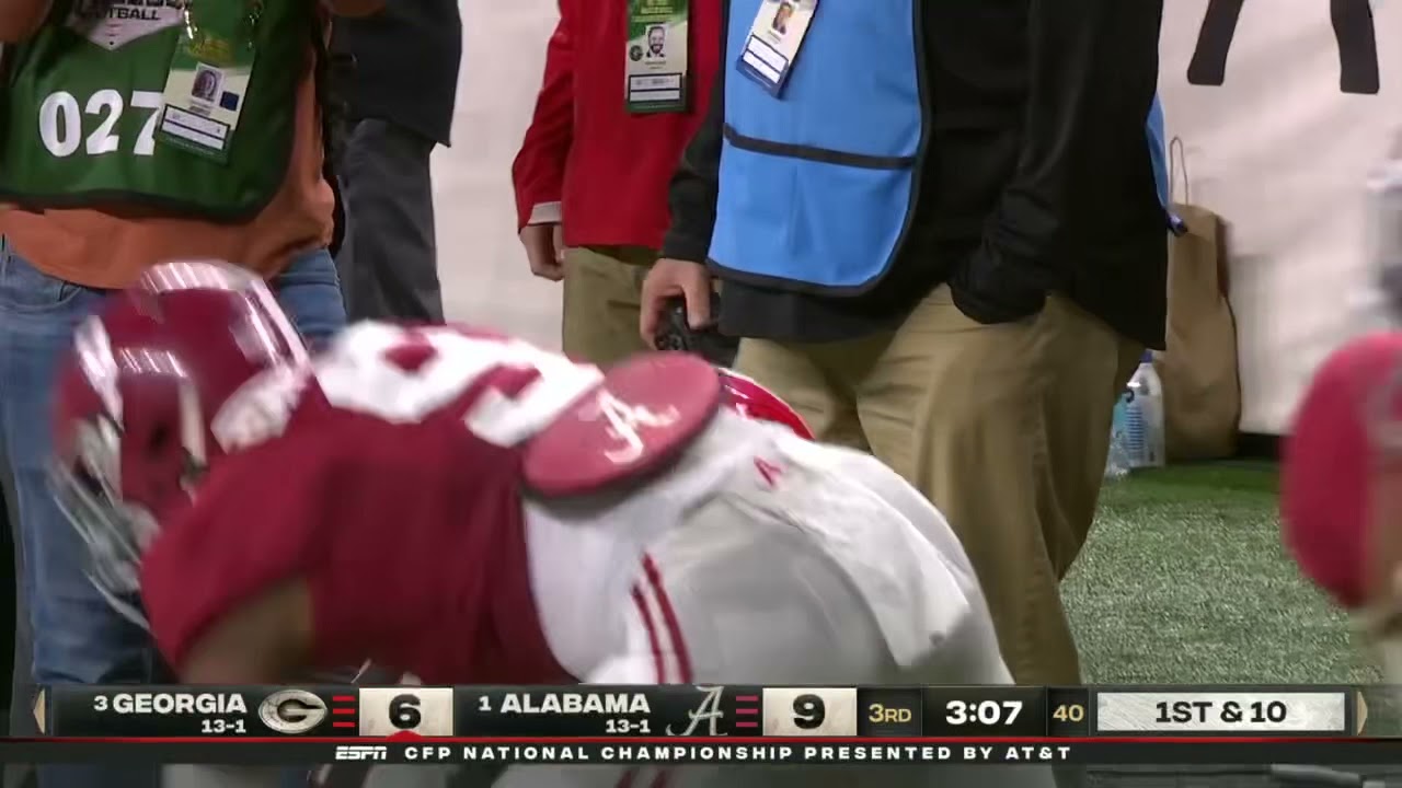 James Cook big 67 yard touchdown run | 2022 national championship game