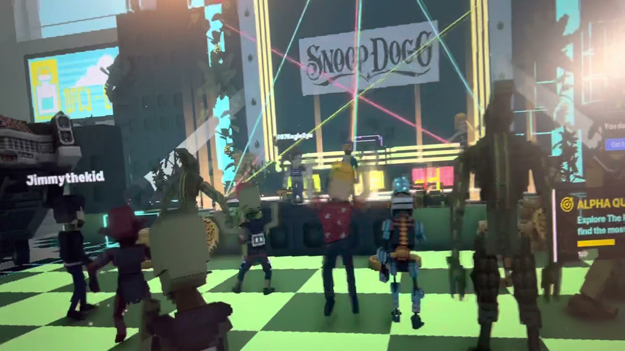Party with Snoop Dogg in virtual reality Metaverse world 