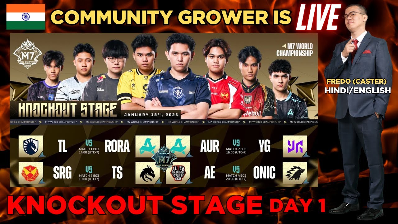 M7 KNOCKOUT STAGE (Day 1) | FREDO IS LIVE 🔴