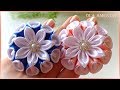 😍Посмотрите Какие КРАСИВЫЕ❤️️ Цветы-Зефирки из Лент ЛЕГКО! Ribbon Flower Tutorial/Kanzashi/ Ola ameS