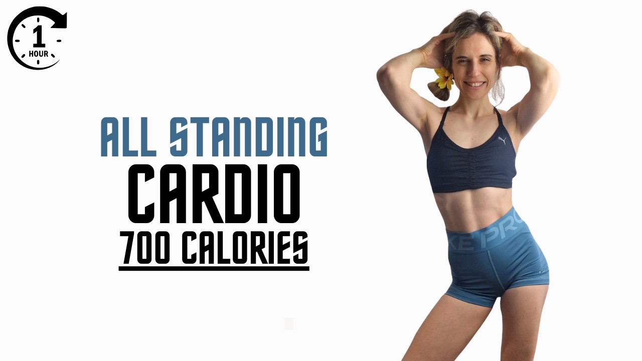 BURN 700 CALORIES - 1 HOUR FAT BURN ALL STANDING HIIT  HOME WORKOUT - PURE CARDIO