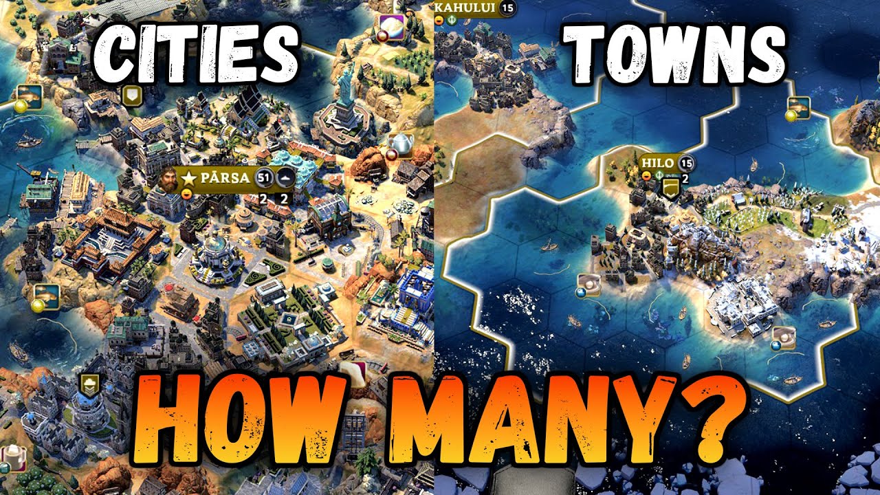 Сколько городов и поселков должно быть в Civilization 7?