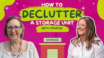 How to declutter a storage unit with Margie | 314 #storagesolutions #declutteringtips #storage