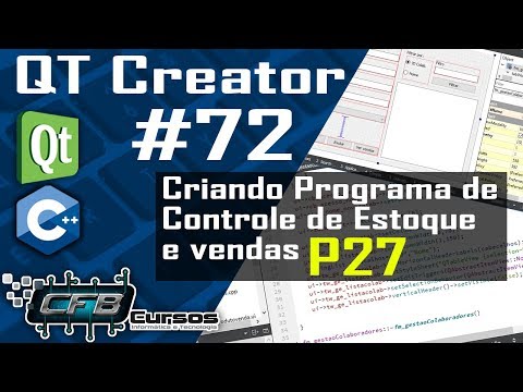 Criando programa de pc - Controle de Estoque e Vendas - Parte 27 / Curso de QT Creator C++ #72