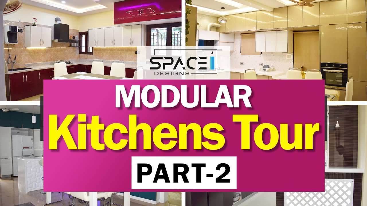 Modular Kitchens Tour Live Demo at Space Designs Vijayawada Ph