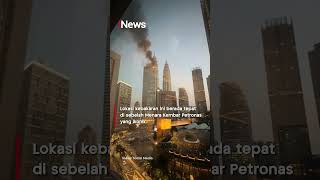 Menara Petronas Malaysia Terbakar, Api Lahap Restoran di Lantai 57