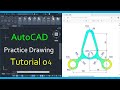 QUICK Beginners Tutorial | Autocad 2D Practice Drawing | Episode 4 #autocad