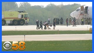Mock plane crash at Milwaukee Mitchell Airport helps first responders practice for emergencies