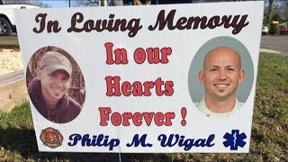 WATCH | West Salem honors firefighter Philip Wigal after he was struck and killed along I-71