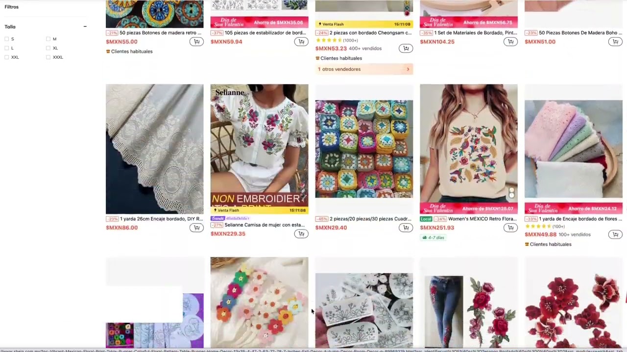 Denuncian presunta apropiación de bordados hidalguenses en plataforma SHEIN