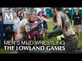 Lowland Games - Thorney Somerset UK 2016 - Men mud wrestling