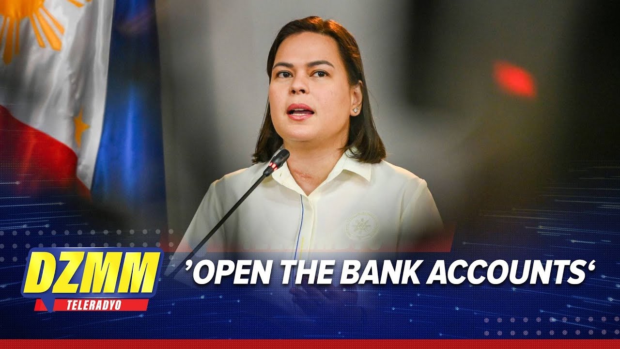Impeach backer wants Sara Duterte bank accounts opened | DZMM Teleradyo