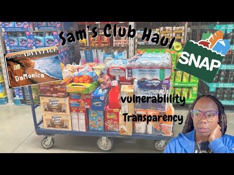 Sam's Club Grocery Haul Using Food stamps 2025 ebt foodstamps