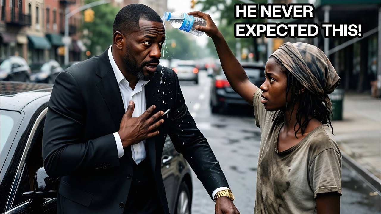 If only you know why the poor homeless girl pour the billionaire water it will leave you speechless