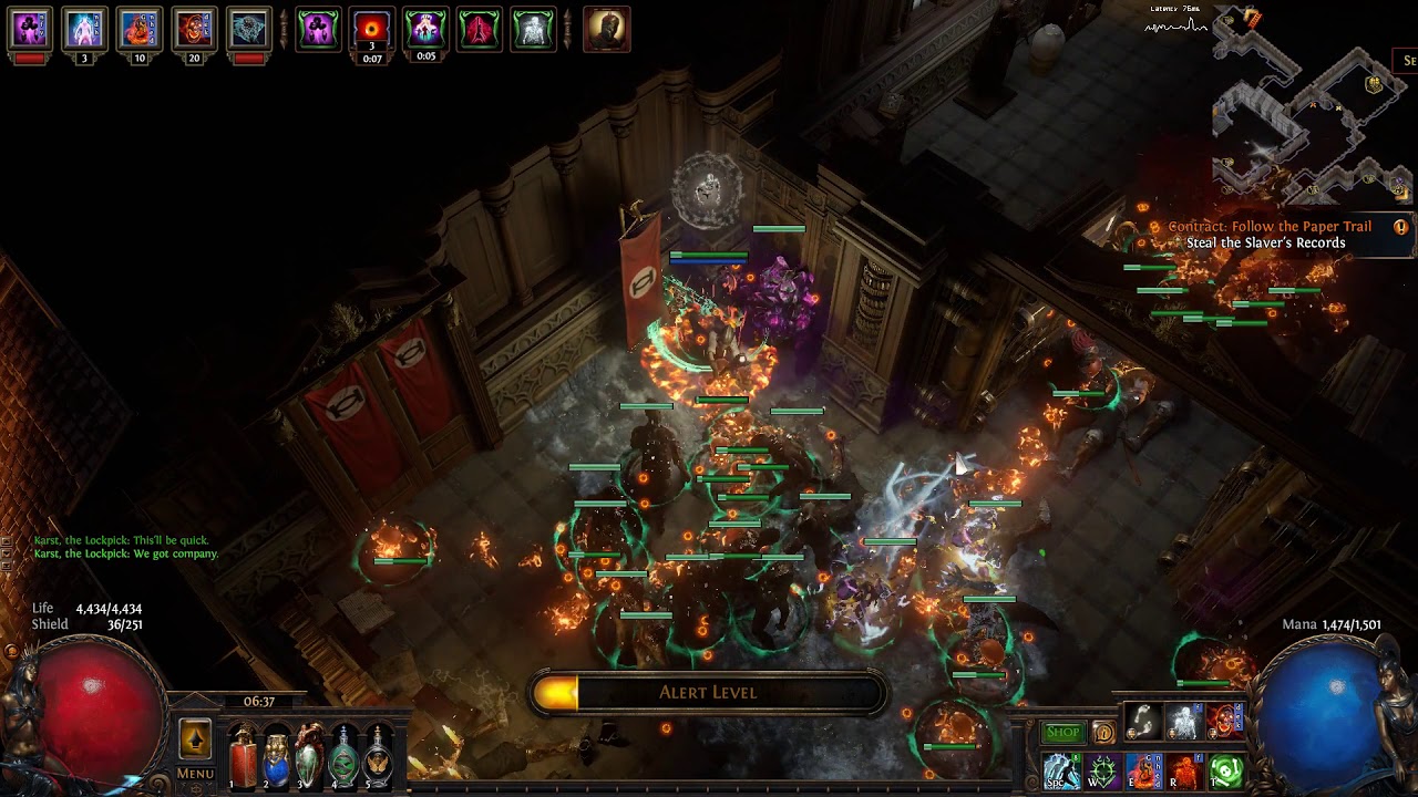 Path of Exile Heist playthrough Contract "Follow the Paper Trail