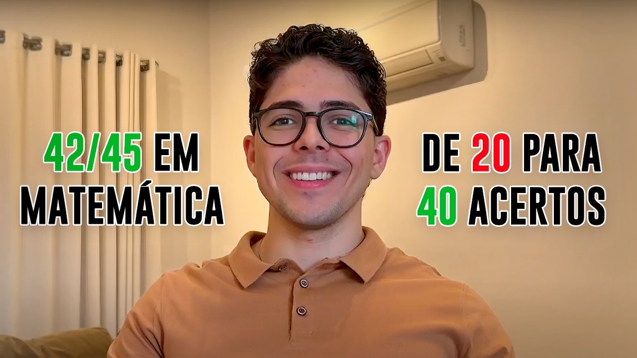 Pilares que usei para tirar 42/45 em matemática no ENEM