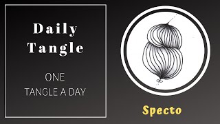 Daily Tangle -  Specto  |How to draw...|
