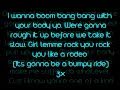 Mohombi - Bumpy Ride + Lyrics