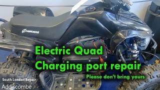 Electric Quad Charging port repair for the local charity