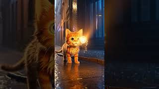 The Rainy Night Kitten That Brought Back a Lost Memory 💔✨#CatStory #CuteKitten #viral #animation#cat