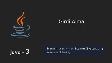 Java 3- Girdi Alma