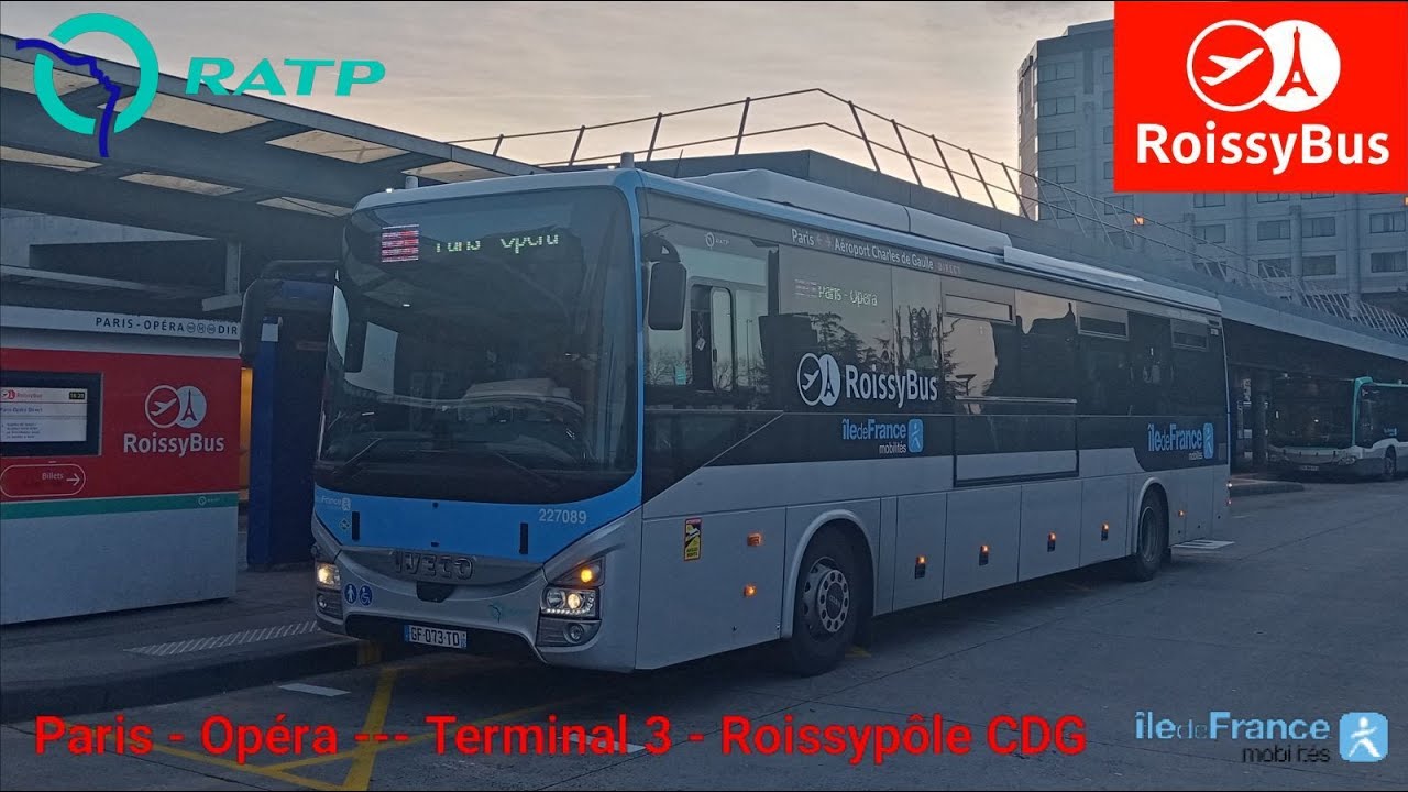 Roissybus RATP - Crossway Line GNV N°227089 Paris - Opéra --- Terminal 3 - Roissypôle CDG