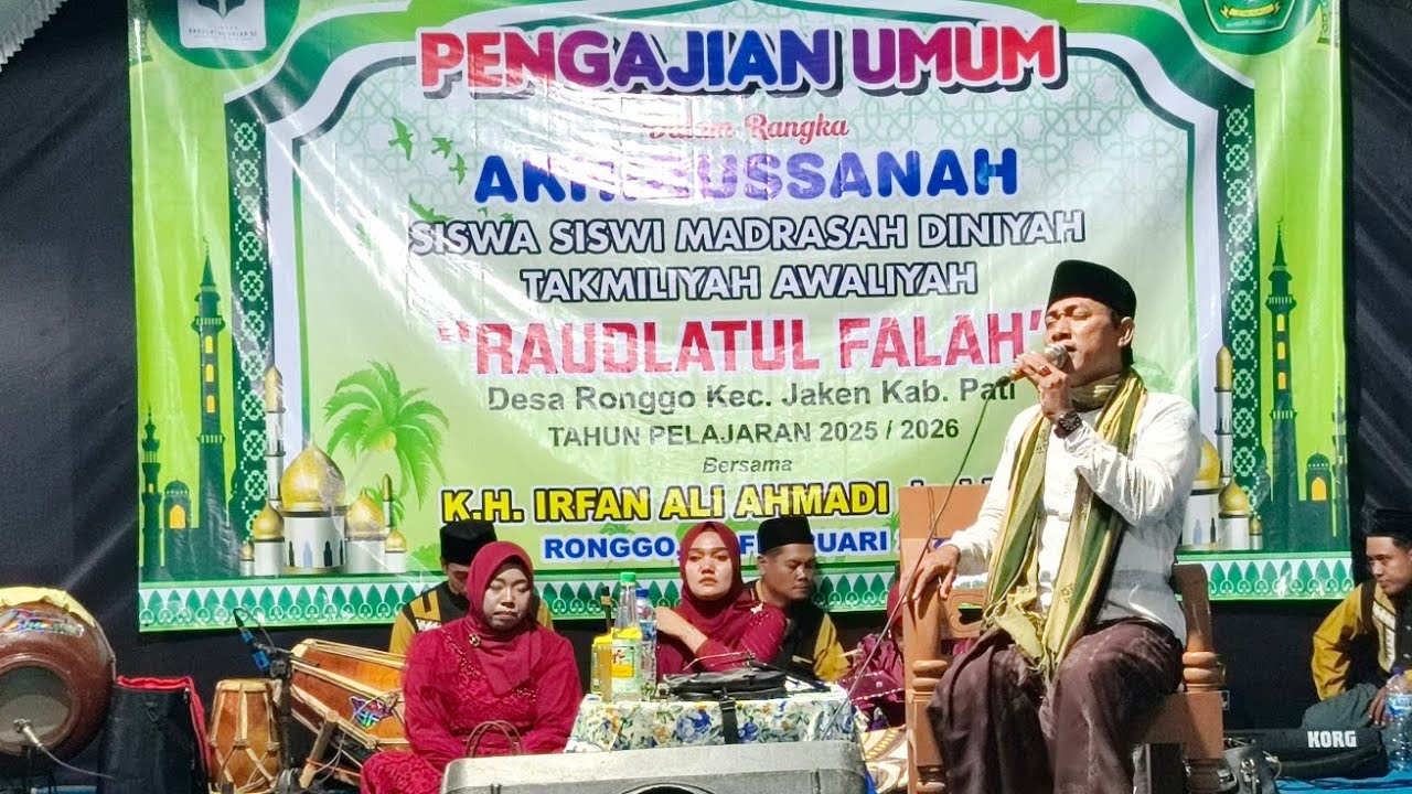 Pengajian akhirussanah Madrasah Raudhatul Falah Ronggo Jaken
