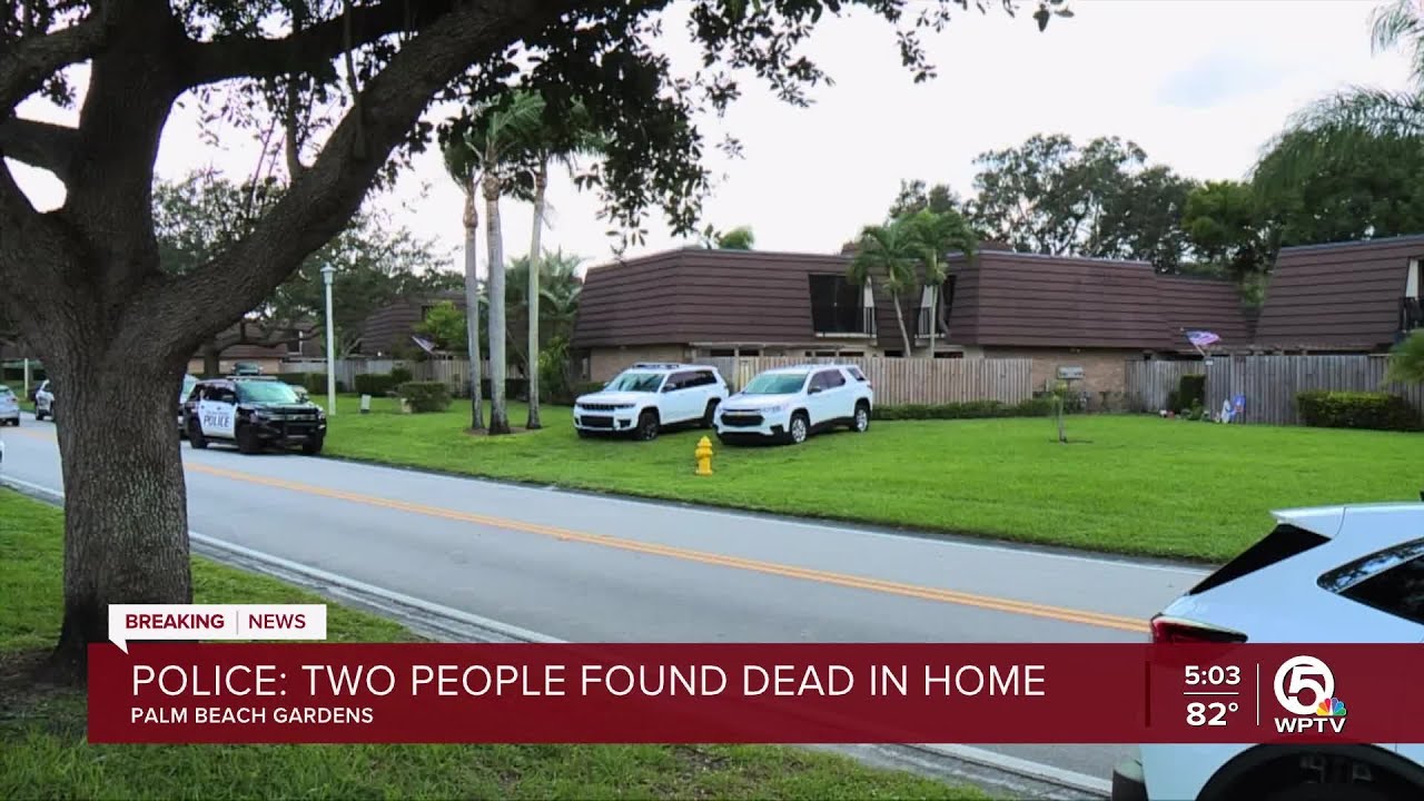 2 people found dead at Palm Beach Gardens home - YouTube
