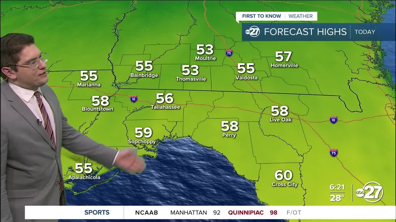 First To Know Weather - A day much like yesterday