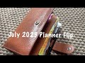 Personal Rings Gillio Planner Flip / July 2023 // Pink Planner Girl