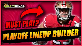DRAFTKINGS NFL DFS PLAYOFFS DIVISIONAL ROUND: LINEUP STRATEGY &amp; TOURNAMENT PICKS