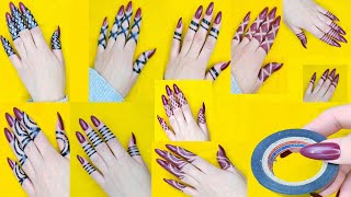 مجموعه تصاميم جديده لحنه شرائط للأصابع لأنكي تستحقين الأجمل👌Sudanese henna for fingers, elegant 💎