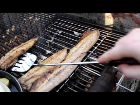 Grilled mackerel fillets [fasting; posno]