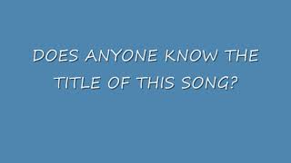 DOES ANYONE KNOW THE TITLE OF THIS SONG? @RealVictorRocks